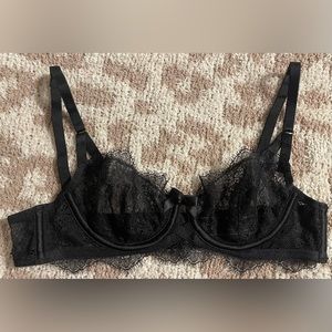 Very Sexy Unlined Demi Bra Sz 32A Black